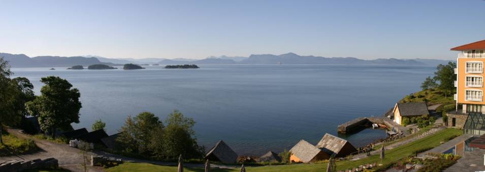 View of the Os fjord from the Solstrand Hotel
